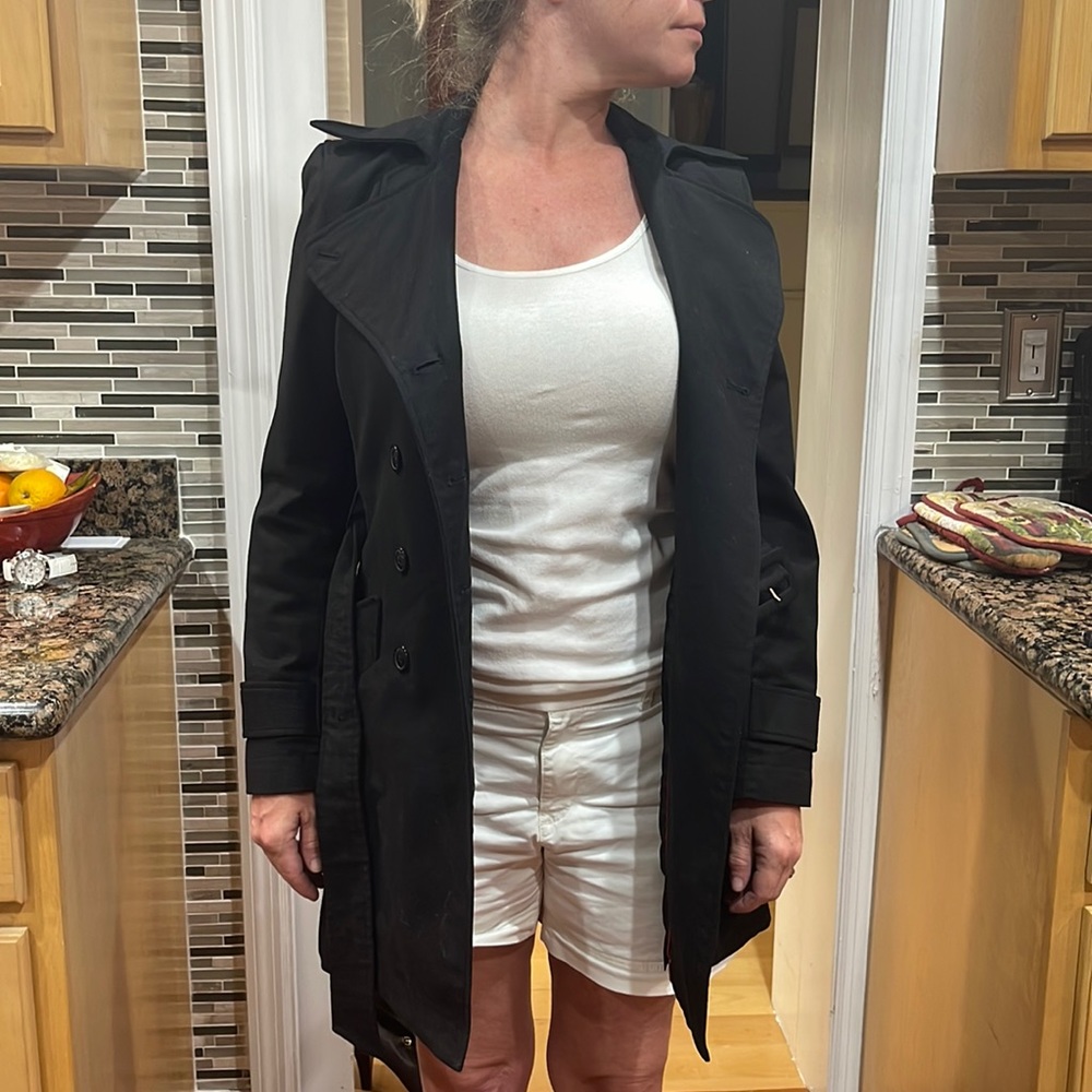 Black jacket with bucket